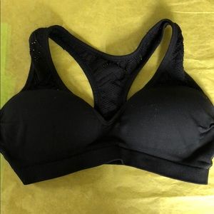 PINK Victoria’s Secret Black Padded Sports Bra